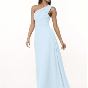 Azazie Ashley Sky Blue Dress